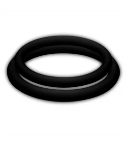 Double anneaux péniens en silicone noir - Joydivision Potenzduo