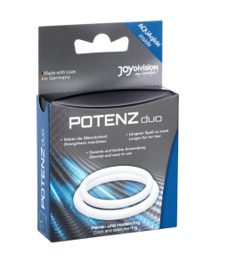 Double anneaux péniens en silicone clair - Joydivision Potenzduo