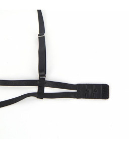 Body coquin noir en dentelle avec bretelles L/XL - Subblime