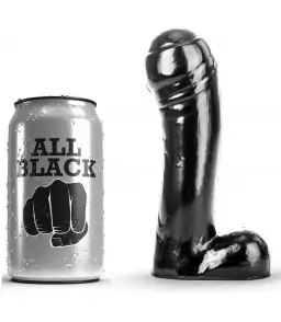 Gode Réaliste 15 cm Noir - All Black