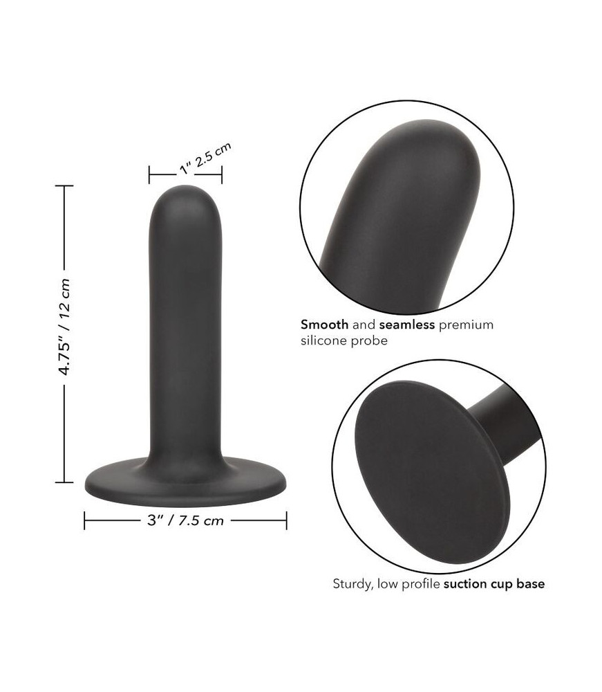 Dildo Noir en silicone 12 cm - Carlifornia Exotics