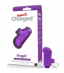 Vibromasseur de doigts rechargeable Fingo Vibe violet - SCREAMING O