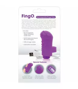 Vibromasseur de doigts rechargeable Fingo Vibe violet - SCREAMING O
