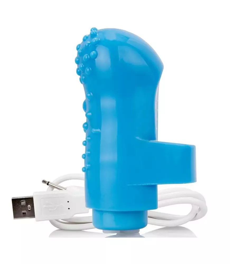 Vibrateur de doigt rechargeable Fingo Vibe bleu - Screaming O