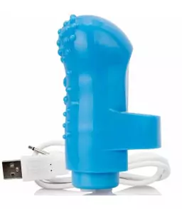 Vibrateur de doigt rechargeable Fingo Vibe bleu - Screaming O