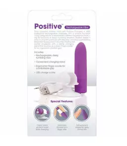 Vibromasseur de doigt rechargeable Positive violet - Screaming O