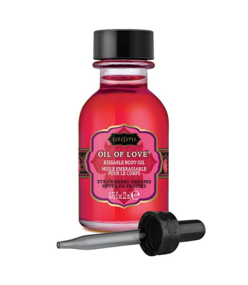 KAMASUTRA KISSABLE OIL OF LOVE FOREPLAYS STRAWBERRY DREAMS 22 ML