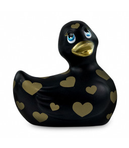 Canard Vibrant Duckie Romance noir et or - Big Teaze Toys
