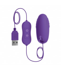 Balle vibrante connectée en silicone violet - Omg