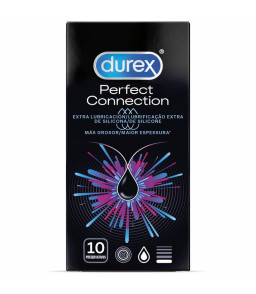 DUREX PERFECT CONNECTION SILICONE EXTRA LUBRIFICATION 10 UNITÉS
