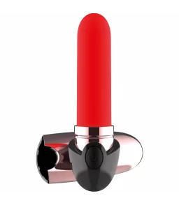Vibromasseur Rouge à Lèvres Rechargeable Chic Desire noir/or - Coquette Toys
