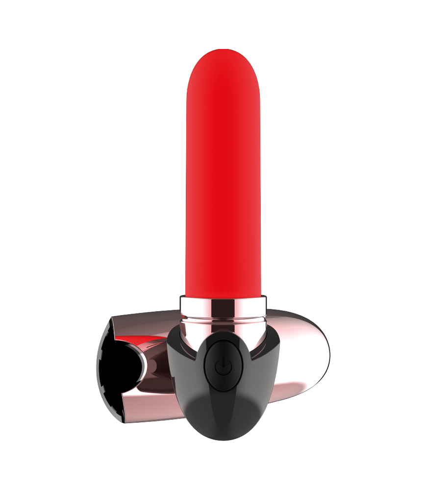 Vibromasseur Rouge à Lèvres Rechargeable Chic Desire noir/or - Coquette Toys