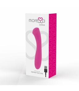 Vibromasseur Point G Celso Premium en silicone Rose - Moressa | Nudiome