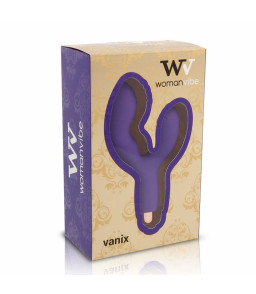 Vibromasseur Rabbit Vanix Silicone Violet - Womanvibe | Nudiome