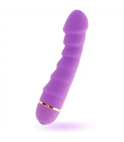 Mini Vibromasseur Point G Sally en silicone violet - Intense Fun