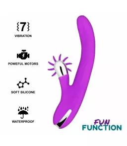 Vibromasseur Rabbit Bunny Funny Rotation 2.0 Violet - Fun Function | Nudiome