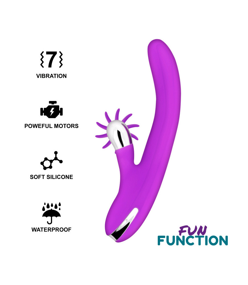 Vibromasseur Rabbit Bunny Funny Rotation 2.0 Violet - Fun Function | Nudiome