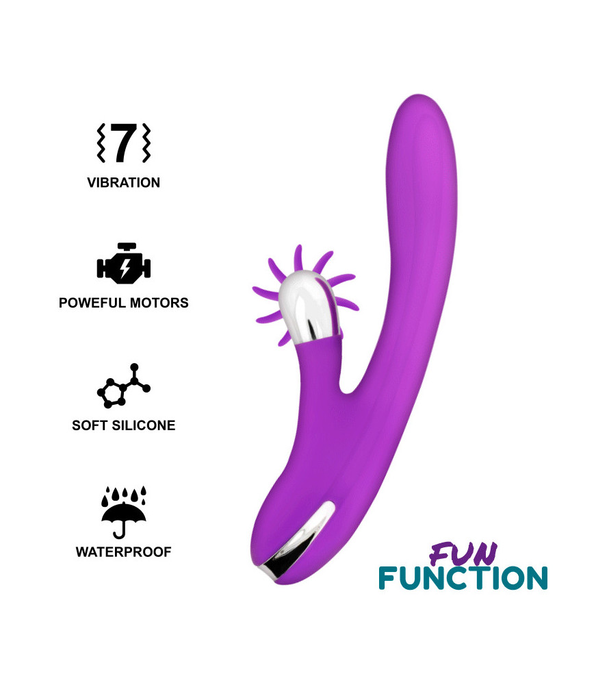 Vibromasseur Rabbit Bunny Funny 2.0 Violet - Fun Function | Nudiome