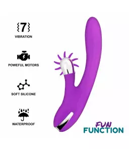 Vibromasseur Rabbit Bunny Funny Wave 2.0 Violet - Fun Function | Nudiome