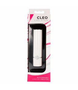 Vibromasseur LipStick Cleo blanc et rose - Lips Style