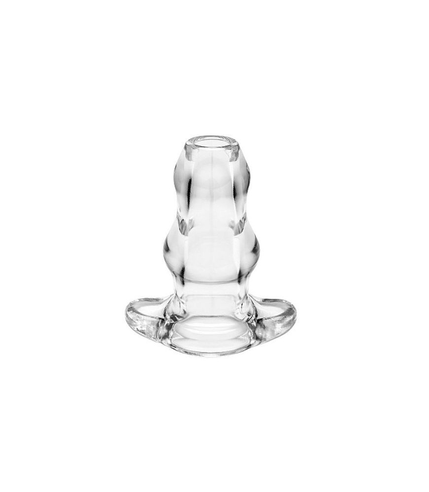PERFECT FIT DOUBLE TUNNEL PLUG XL LARGE - TRANSPARENT