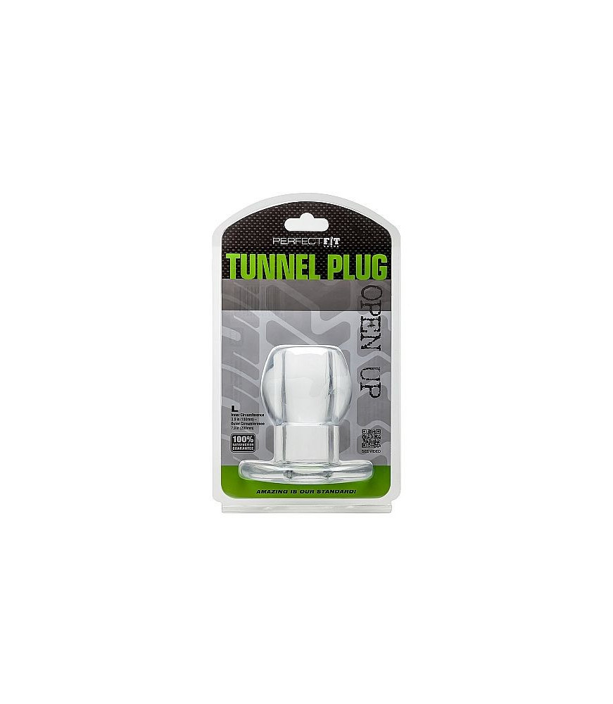 PERFECT FIT ASS TUNNEL PLUG SILICONE TRANSPARENT L