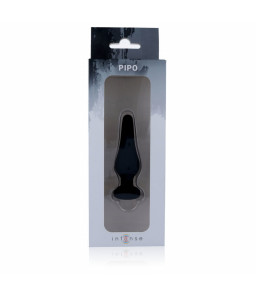 Plug Anal Pipo S en Silicone 9,8 cm Noir - Intense Anal Toys
