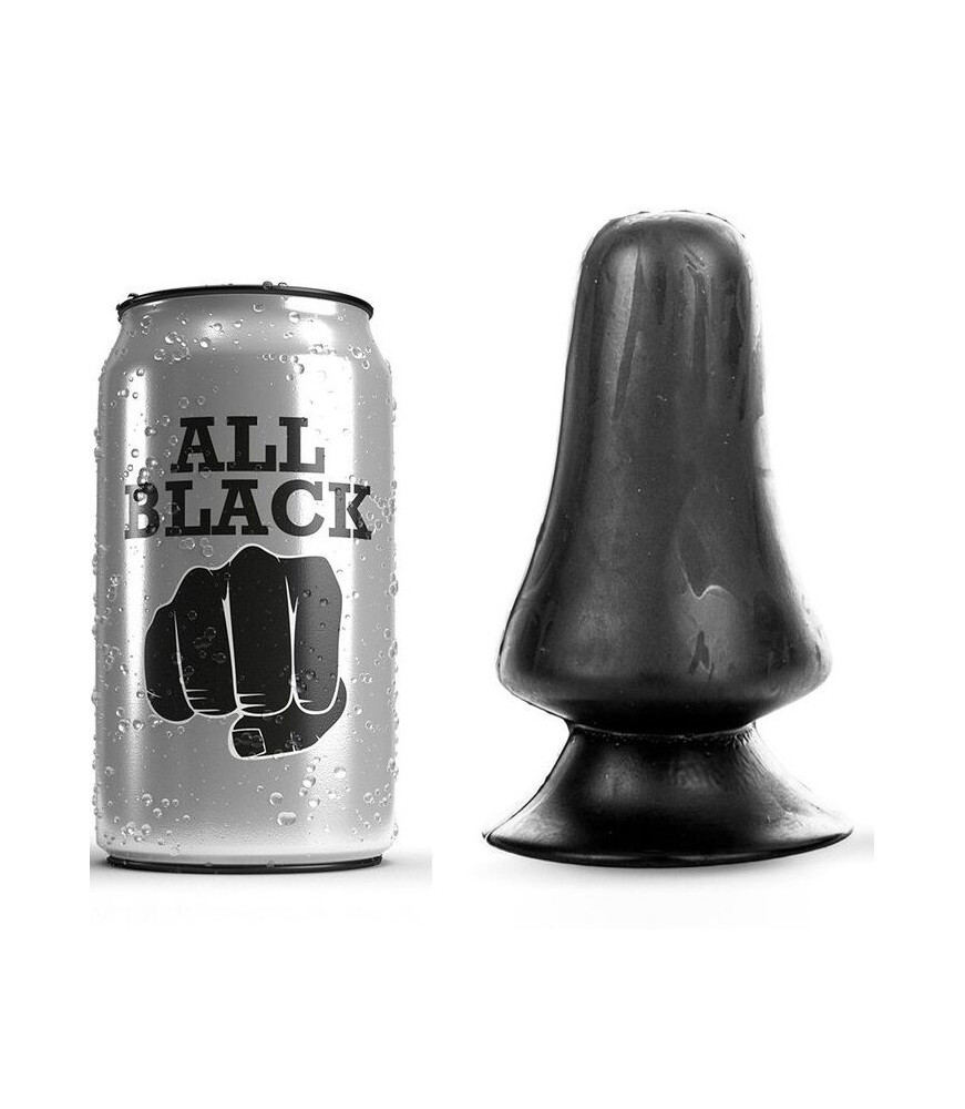 Plug Anal Classique à Capuchon 12 cm Noir - All Black