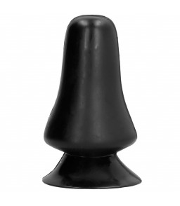 Plug Anal Classique à Capuchon 12 cm Noir - All Black