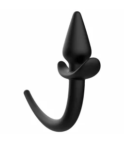 Plug Anal à Queue Butt Plug Silicone Noir - Addicted Toys