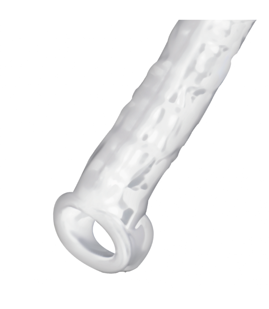 Gaine de pénis transparent+ anneau cock - Adidicted Toys
