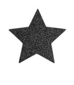 Couvre-tétons sensuels noirs en étoile - Bijoux