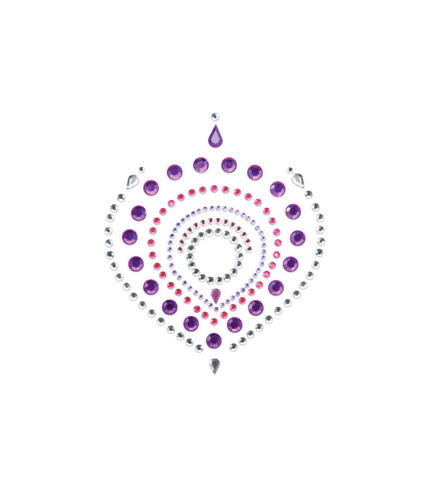 Cache-tétons élégants en perles violet rose - Bijoux