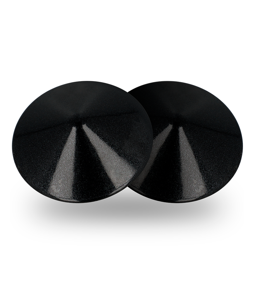 Cache-tétons coquins noirs en cercle à adhésif - Coquette