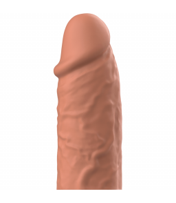 Gaine de pénis en silicone marron 8,5 cm - Virilxl