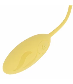 Oeuf vibrant télécommandé en silicone souple jaune - Stimulateur Ohmama