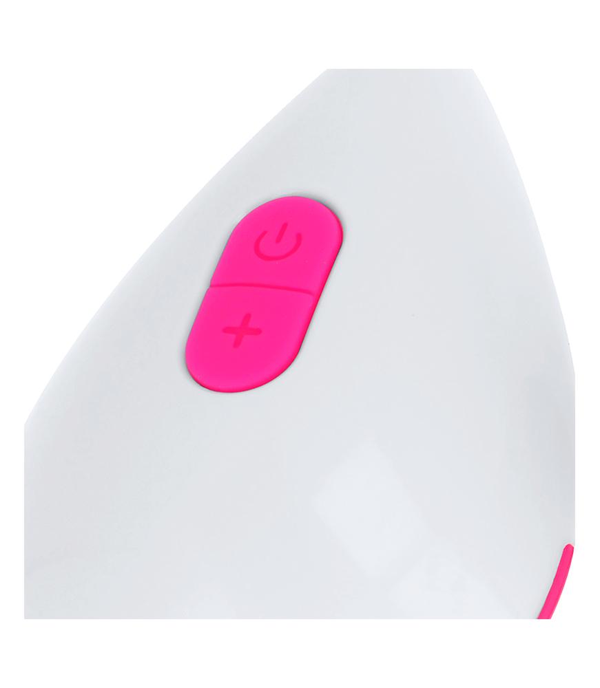 Oeuf vibrant télécommandé en silicone souple rose blanc - Stimulateur Ohmama
