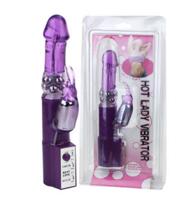 Vibromasseur Rabbit Hot Lady II Perle Violet - Baile Rotations | Nudiome
