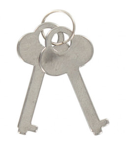 Menottes liée apr une chaîne en acier avec deux clés et cran de sécurité - Just For You