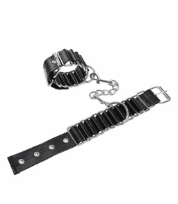 Menottes en forme de charnière avec bracelet en métal - Ohlala Fetish