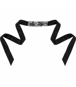 Bandeau moderne noir pour bondage - Coquette Accessories