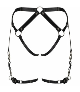 Porte-jarretelles érotique noir à harnais A762 XL/XXL - Obsessive
