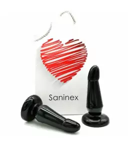Plug Anal Classique Devotion Plug-Gode Noir - Saninex Sextoys