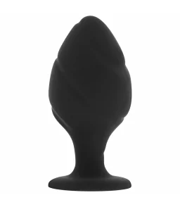 Plug Anal Classique Butt Silicone M 8 cm Noir - Ohmama Anal