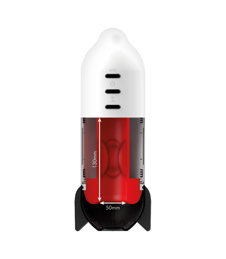 Masturbateur Vibrant Rocket Tech Compression Souple Blanc - Jamyjob | Nudiome