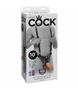 Gode ceinture 25,5 cm pour couples - King Cock
