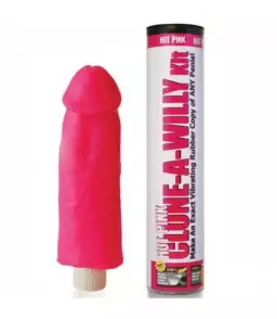 Kit Moulage de Pénis Glow in the Dark Vibrant Rose Foncé - Clone-A-Willy