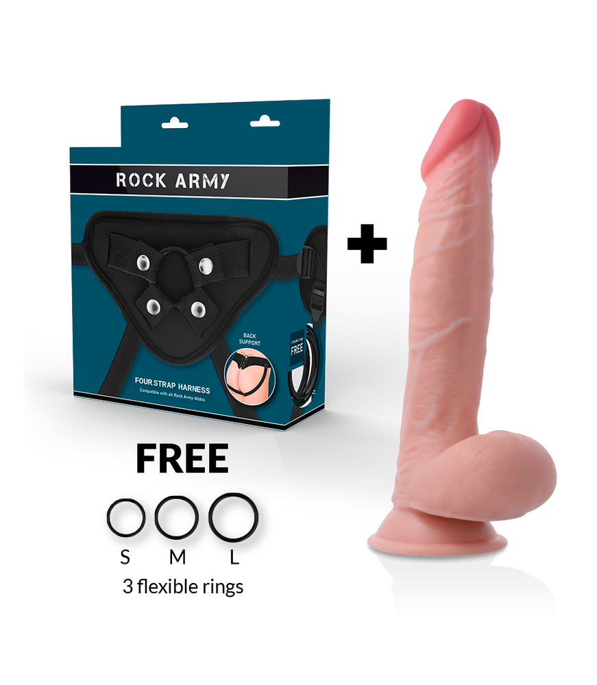 Gode ceinture pour usage vaginal et anal - Rock Army