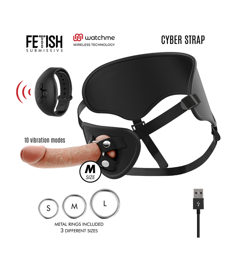 Gode ceinture pour couples - Fetish Submissive Cyber Strap