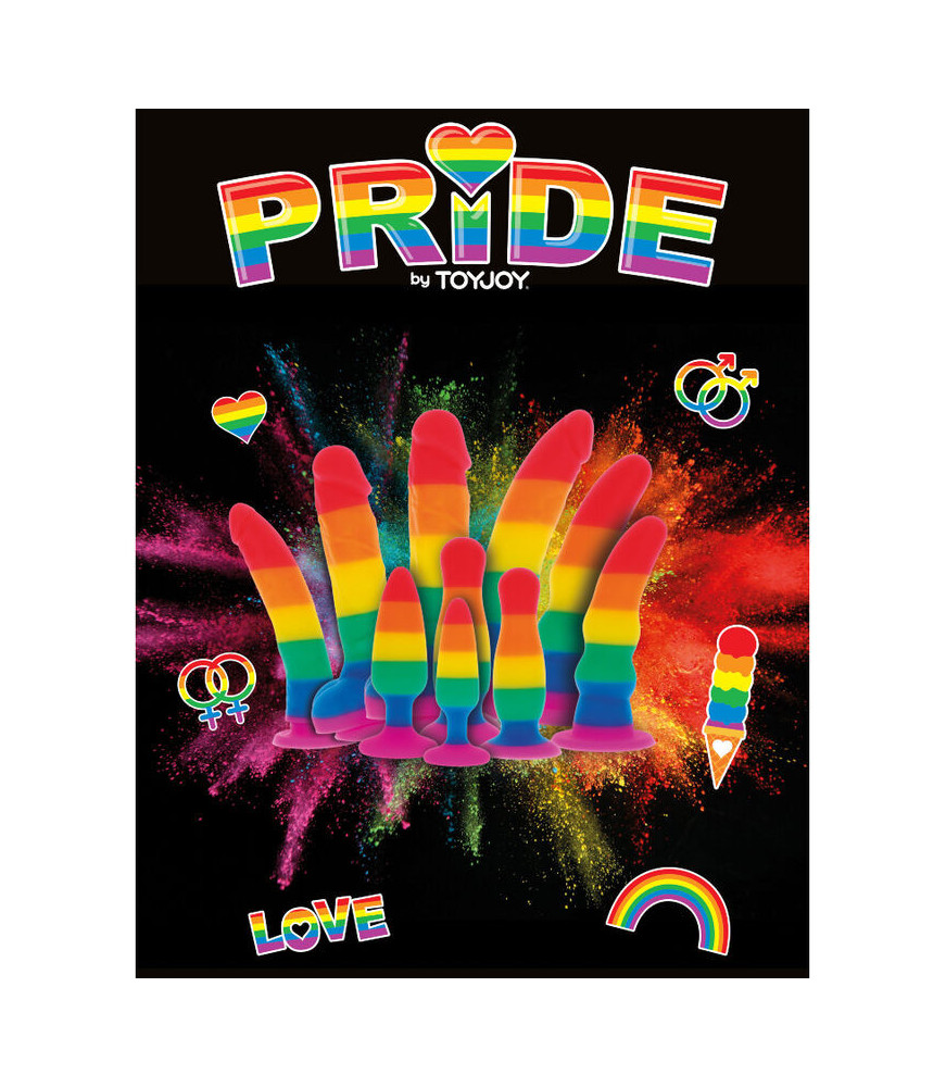 Dildo Design Danseur Licorne 17 cm Couleur LGBT - Pride